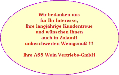 ASS Wein Rumungsverkauf